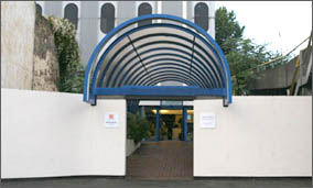'The Tube', entrance to the Bethshan Centre
